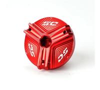 Pieza de Motocicleta Accesorios De Motocicleta, Tapa Llenado Aceite Motor para VOGE 625 525 Dsx 900 525DSX 900DSX DS525X DS900X 200AC 300AC 300R RR(Rosso)