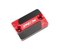 Pieza de Motocicleta Accesorios Motocicleta CNC Depósito De Freno Delantero Cubierta Tanque Fluido Tapa Copa Aceite para Honda PCX 160 150 125 Pcx160 PCX150 PCX125(Red A)
