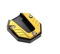 Pieza de Motocicleta Accesorios Motocicleta Pata Cabra Placa Ampliación Almohadilla Pie Caballete Lateral para Yamaha Xmax 125 ZX4RR para Honda NC750X(Jaune)