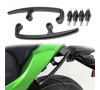 Pieza de Motocicleta Accesorios para Motocicletas, Barra Agarre para Asiento Trasero, Manija para, Apoyabrazos Aluminio CNC, Portaequipajes para Kawasaki Ninja650 2017-2022(Nero)