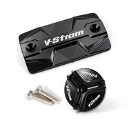 Pieza de Motocicleta Accesorios Protector De Tapa Llenado Aceite del Tanque Líquido Frenos Delanteros para Suzuki V-Strom 650 250 1000/xt DL DL650 DL1000 650dl(Black C)