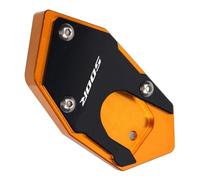 Pieza de Motocicleta Almohadilla De Extensión Soporte Lateral CNC para Motocicleta Pie Ampliación Placa para Honda CBR 500R 500 R CBR500R 2017 2018 2019 2020(Orange)