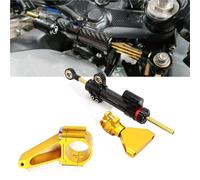 Pieza de Motocicleta Amortiguador De Dirección Ajustable para Honda CBR 600 CBR600 F4i 1999-2007 2006 2005 2004 2003 2002 2001 Pieza Motocicleta(Gold)