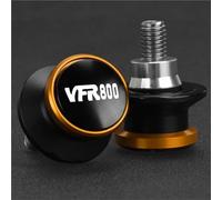 Pieza de Motocicleta Bobinas 8 Mm Soporte Deslizador Basculante Motocicleta para Honda VFR800 VFR 800 1998-2017 2016 2015 2014 2013 2012 2011 2010(Orange A)