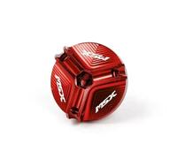 Pieza de Motocicleta Cubierta De Llenado Aceite Motor Motocicleta, Protectora Filtro para Honda MSX125 para Grom MSX 125(Rosso)