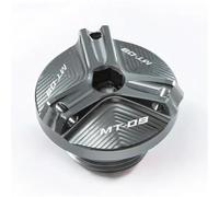 Pieza de Motocicleta Cubierta Llenado Aceite Motor Motocicleta Accesorios Protección Filtro para Yamaha MT09 MT 09 SP 2021 Tracer 900 GT FZ FJ 2013-2022(Grey)