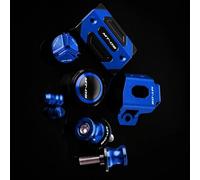 Pieza de Motocicleta Cubierta Protectora del Depósito Líquido De Freno Delantero Y Trasero Carretes Válvula Neumático Llenado Aceite para Yamaha MT-09 MT09 SP 2014-2019 2020 2021 2022 2023(BLU)