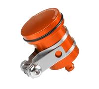Pieza de Motocicleta Depósito De Líquido Frenos para Motocicleta, Tanque Cilindro Maestro Embrague, Copa Fluido Aceite CNC para Ducati Hypermotard 2019 2018 2017 2016 2015(Orange)