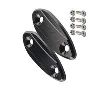 Pieza de Motocicleta Espejo Retrovisor De Motocicleta, Cubierta Orificio, Chasis, Código, Tapa, Bloque Base para Kawasaki ZX-6R ZX6R 2009-2015 ZX-25R ZX25R 2020(Nero)
