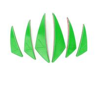 Pieza de Motocicleta Frente Winglet Carenado Parachoques Labio Aleta De Goma Splitter Spoiler Canard Valence Cuerpo Pegatina ala Parabrisas para Motocicleta Coche(Vert)