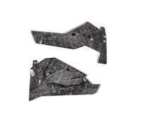 Pieza de Motocicleta para Aprilia RS457 RS 457 2024-2025 Alerón Inferior del Motor, Paneles Laterales, Placa De Protección Escape, Protector, Cubierta Carenado(Forged Pattern Black)