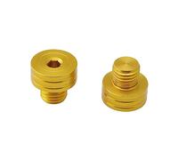 Pieza de Motocicleta para Ducati 1200/R/S Espejo Retrovisor Rosca Tapones para Agujeros Pernos Cubiertas Tapas(Gold)