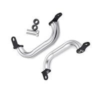 Pieza de Motocicleta para Kawasaki Z900 RS Z900RS 2017 2018 2019 Accesorios para Pasamanos Traseros De Motocicleta Reposabrazos Trasero Pasajero Estante Carreras Mango(Silver)