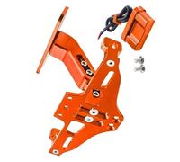Pieza de Motocicleta para Kawasaki ZX636R ZX 636R ZX636 R 636 2000 2001 2002 2003 2004 2005 Soporte De Matrícula Motocicleta Marco Placa Luz(Orange)