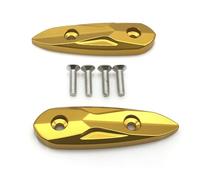 Pieza de Motocicleta para Yamaha YZF R15 V3 2017 2018 2019 2020 R3 R25 2013-2020 Cubierta De Orificio Espejo Accionado por Parabrisas Motocicleta Bloque Retrovisor(Gold)