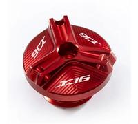 Pieza de Motocicleta Perno Tapa Aceite Motor Motocicleta Accesorios De Llenado Combustible M2.7 * 3,0 para Yamaha XJ6 XJ6N Diversion 2009 2010 2011 2012 2013 2014(Rosso)