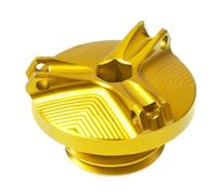Pieza de Motocicleta Piezas Tapón Drenaje Aceite De Motor, Cubierta Copa Sumidero, Accesorios Motocicleta para Yamaha FZ6 FZ 6 2004-2012 2011 2010 2009 2008 2007(Jaune)