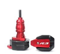Pieza de Motocicleta Protector De Almohadillas Anticolisión para Yamaha YZF R3 2015-2019 2018 Protección contra Caídas para Motocicletas Deslizador Marco Carenado(Rosso)
