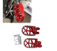Pieza de motocicleta Reposapiés Con Placa De Pedales Para HONDA Para AFRICA TWIN XRV 650 1988-1990 1989 1988, Accesorios Para Motocicleta(Rosso)