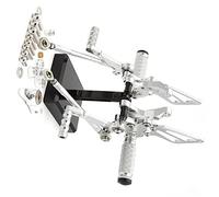 Pieza de motocicleta Reposapiés Trasero Para Motocicleta CNC Ajustable Para Ducati 848 EV0 2008-2013 2009 2010 2011 2012 1098/s 1098s 2007-2008 1198(Silver)