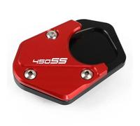 Pieza de Motocicleta Soporte Lateral Motocicleta con Placa Extensión para CFMOTO 450NK 450CLC 450 NK CLC 2023 2024(Red4)