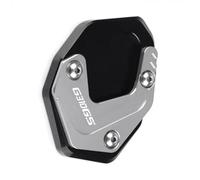 Pieza de Motocicleta Soporte Lateral para Motocicleta, Extensión De Ampliación, Accesorios CNC para BMW G310GS G 310GS 310 GS 2018 2019 2020 2021, 1 Uds(Silver)