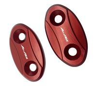 Pieza de Motocicleta Soporte para Espejos Retrovisores De Motocicleta, Tapas para Orificios para Yamaha YZFR1 R1 2007 2008 2009 2010 2011 2012 2013 2014(Rosso)