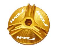 Pieza de Motocicleta Tapa Aceite Motor De Motocicleta Aluminio CNC, Accesorios Llenado Combustible para Yamaha TDM850 TDM900 TDM 850 900 2013-2015 2014 2012 2011(Jaune)