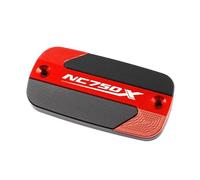 Pieza de Motocicleta Tapa De Depósito Cilindro Líquido Frenos Delantero Motocicleta, para Honda NC750X NC 750X NC750 X 2012-2021 2019 2020(Rosso)