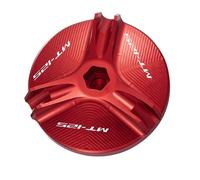 Pieza de Motocicleta Tapa De Llenado Aceite Motor Motocicleta M20×P2.5, Accesorios Cubierta Tapón para Yamaha MT125 MT-125 2008-2020 2021 2022(Rosso)
