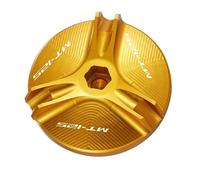 Pieza de Motocicleta Tapa De Llenado Aceite Motor Motocicleta M20×P2.5, Accesorios Cubierta Tapón para Yamaha MT125 MT-125 2008-2020 2021 2022(Jaune)