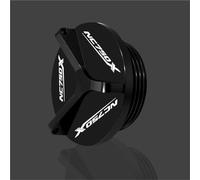 Pieza de Motocicleta Tapa De Llenado Aceite Motor Motocicleta, Tapón Drenaje, Tuerca, Filtro para Honda NC750X NC750S NC 750X 2017-2024 2025(Nero)