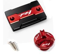 Pieza de Motocicleta Tapa del Depósito Líquido Freno Delantero Motocicleta Llenado Motor Protección para Yamaha FZ1 para FAZER FZ-1 2006 2007 2008 2009 2010 2011 2012 2013 2014 2015(Rosso)
