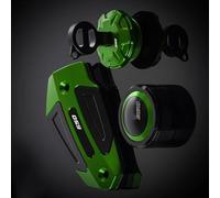 Pieza de Motocicleta Tapa del Depósito Líquido Frenos Embrague Delantero Y Trasero De Aluminio Llenado Aceite para Kawasaki para Ninja650 para Ninja 650 2017-2021 2022 2023 2024(Vert)