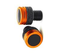 Pieza de Motocicleta Tapón De Agujero Espejo Lateral Retrovisor CNC Motocicleta para Moto para Guzzi V100 para Mandello V7 para Stone V85 TT para Bobber Breva 850 1100 1200(Orange)
