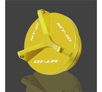Pieza de Motocicleta Tornillo De Tapa Tapón Taza Filtro Aceite Motor CNC Modificado para Motocicleta para Yamaha MT10 FZ10 MT-25 MT25 10 2015-2024 2025(Yellow A)