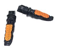 Pieza de motocicleta Universal Motocicleta Trasera Pasajero Pie Clavijas Pedales Reposapiés Scooter Pie-peg Pedal Modificación Aluminio(Gold)