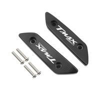 Pieza de Motocicleta Vista Trasera De Motocicleta Espejos Laterales Soporte Agujero Tapa Abrazadera Cubierta para Yamaha TMAX560 Tech MAX 2023 T-MAX TMAX 560(Nero)