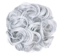 Pieza de pelo de moño desordenado, 1 pieza de extensiones de pelo grueso para uso diario, pieza de pelo de moño desordenado, moño de pelo desordenado, coleteros sintéticos ondulados y rizados, cola