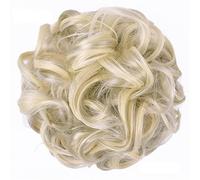 Pieza de pelo de moño desordenado, 1 pieza de extensiones de pelo grueso para uso diario, pieza de pelo de moño desordenado, moño de pelo desordenado, coleteros sintéticos ondulados y rizados, cola