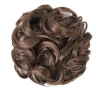 Pieza de pelo de moño desordenado, 1 pieza de pelo de moño desordenado, moño de pelo desordenado, extensiones de pelo sintético ondulado y rizado, cola de caballo, postizo grueso Updo para uso diari