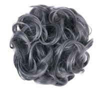 Pieza de pelo de moño desordenado, 1 pieza de pelo de moño desordenado, moño de pelo desordenado, extensiones de pelo sintético ondulado y rizado, cola de caballo, postizo grueso Updo para uso diari