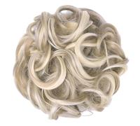 Pieza de pelo de moño desordenado, 1 pieza de pelo de moño desordenado, moño de pelo desordenado, extensiones de pelo sintético ondulado y rizado, cola de caballo, postizo grueso Updo para uso diari