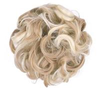 Pieza de pelo de moño desordenado, 1 pieza de pelo de moño desordenado, moño de pelo desordenado, extensiones de pelo sintético ondulado y rizado, cola de caballo, postizo grueso Updo para uso diari