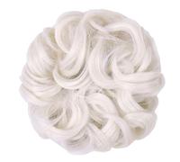 Pieza de pelo de moño desordenado, 1 pieza de pelo de moño desordenado, moño de pelo desordenado, extensiones de pelo sintético ondulado y rizado, cola de caballo, postizo grueso Updo para uso diari