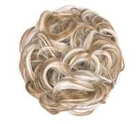 Pieza de pelo de moño desordenado, 1 pieza de pelo de moño desordenado, moño de pelo desordenado, extensiones de pelo sintético ondulado y rizado, cola de caballo, postizo grueso Updo para uso diari
