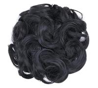 Pieza de pelo de moño desordenado, 1 pieza de pelo de moño desordenado, moño de pelo desordenado, extensiones de pelo sintético ondulado y rizado, cola de caballo, postizo grueso Updo para uso diari