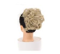Pieza de pelo de moño desordenado corto y rizado plato peines clip en cola de caballo Scrunchie moño extensión sintética Updo postizos bandeja de pelo cola de caballo pieza de pelo para mujeres resa