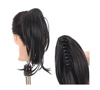Pieza de pelo de Moño Desordenado para Mujer Clip de garra de cola de caballo alargada for mujer Extensiones de Cabello Coleteros para el Cabello(05)