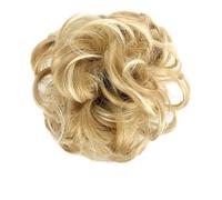 Pieza de pelo de moño desordenado, rizado, ondulado, moño de donut, postizo para mujer, extensiones de pelo de moño desordenado, moño de pelo sintético, banda elástica, coleteros Updo, cola de cabal
